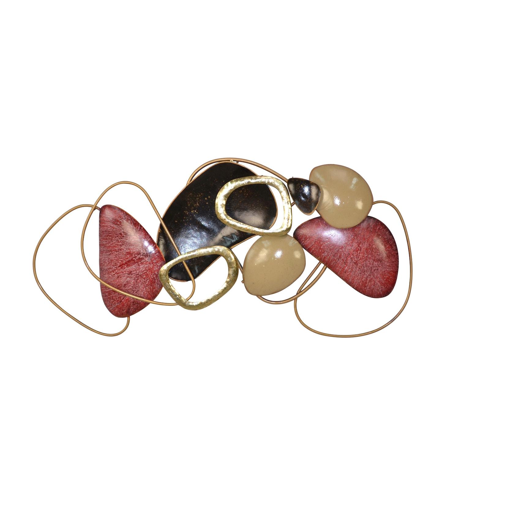 möbel direkt online Wanddekoobjekt 105 cm breit rot/gold/schwarz