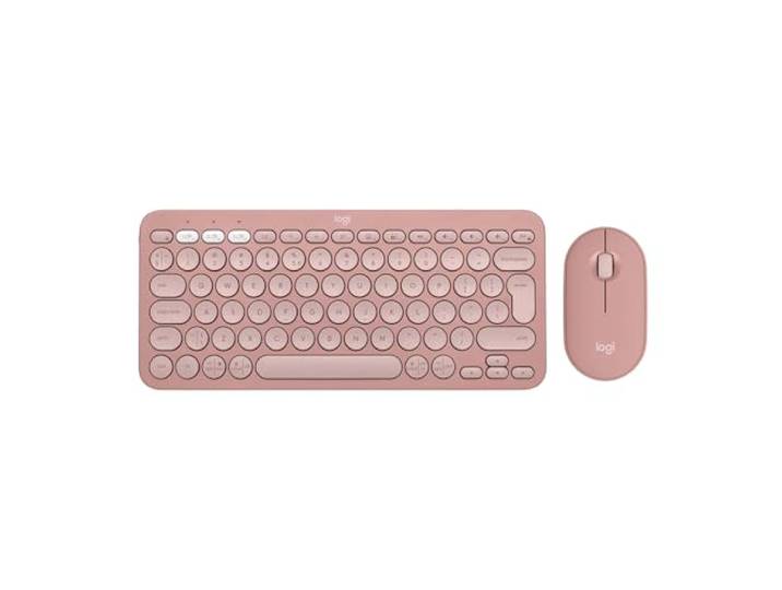 Logitech Pebble 2 Combo, draadloos toetsenbord en muis (Rosa)