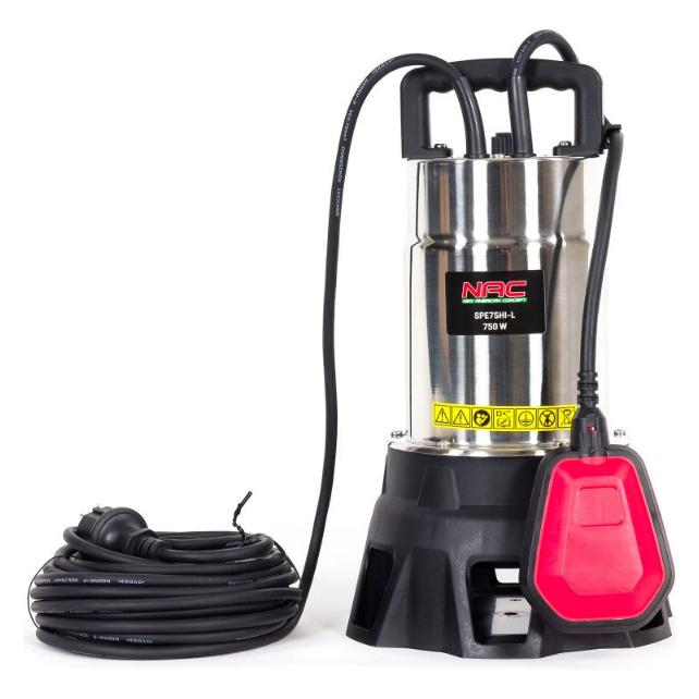 NAC dirty water pump 750W 15000l (Schmutzwasserpumpe) (SPE75HI-L)