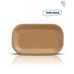 Pappschalen groß 1.000 Stk, to go, take away, biologisch abbaubar, nachhaltig, kunststofffrei