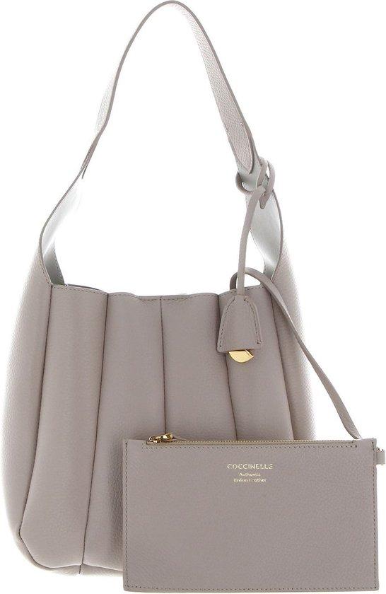 Coccinelle Schultertasche aus Leder, Powder Pink, 31x15x28 cm, Magnetverschluss, einzelner Griff