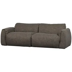 Sofa Baggy 2-Sitzer aus Melange-Stoff, modern, Grau, bequem gepolstert, vielseitig kombinierbar
