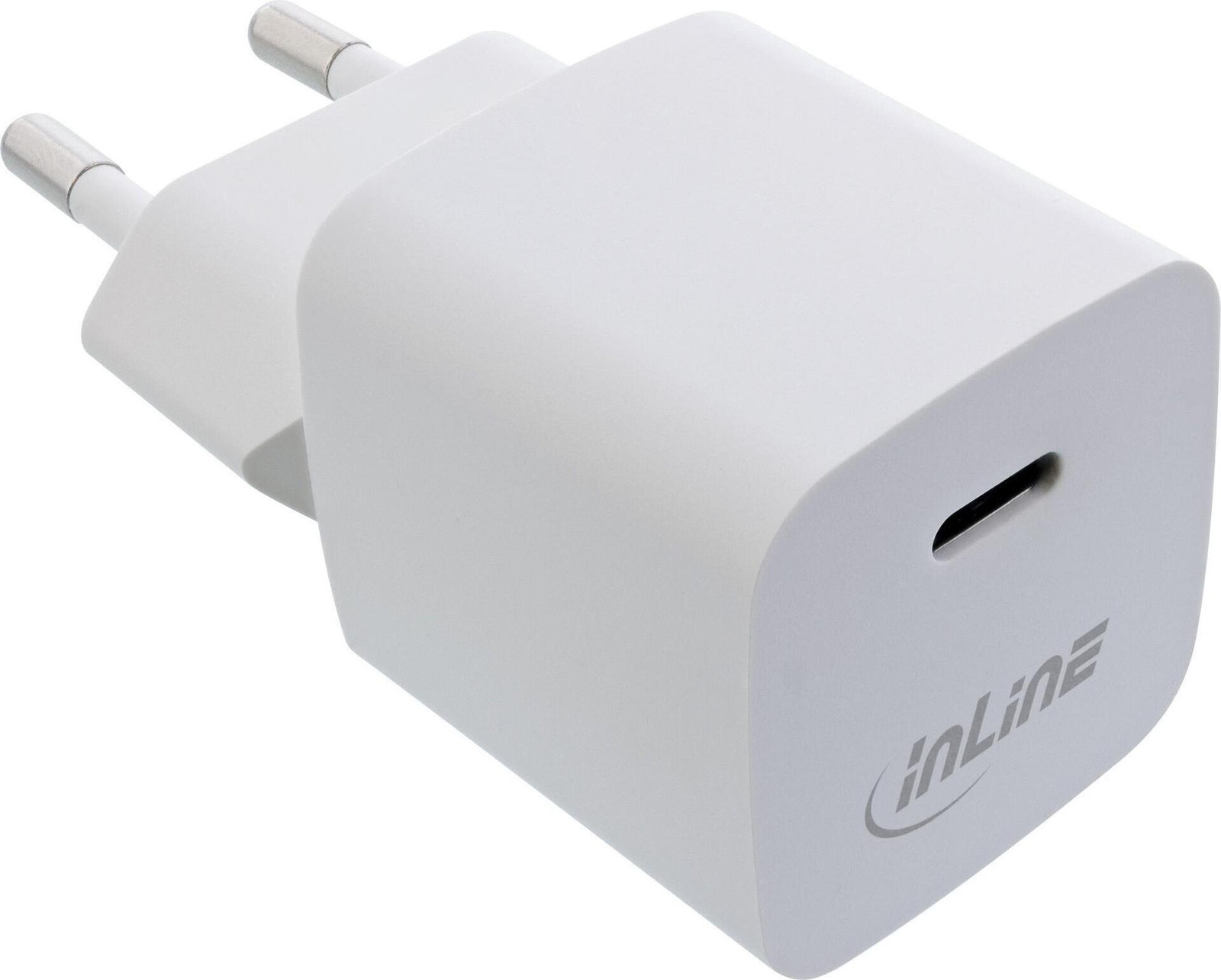 InLine USB-voeding GaN-oplader met enkelvoudige USB-C poort 33W wit
