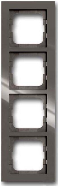 Busch-Jaeger Cadre 4-fach entrée-gris 1724-291 (2CKA001754A4449)