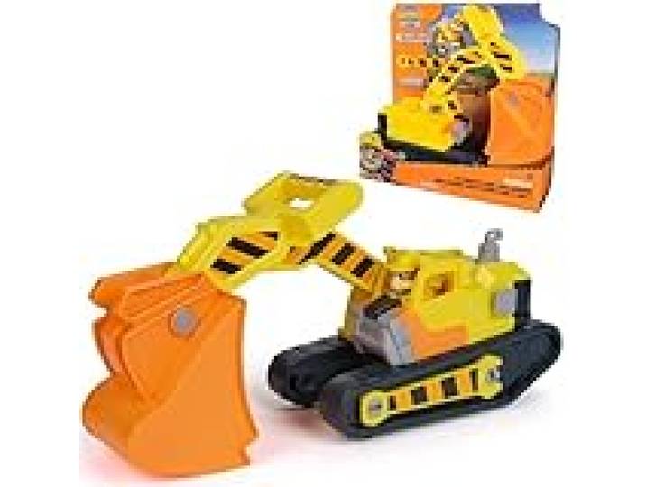 Ruben & Compagnie - Bulldozer Multifonction - Voiture Figurine Pat Patrouille À Collectionner - Dessin Animé Aventures Constructions - Pat Patrouille Jouet - Voiture Enfant - Jouet Enfant 3 Ans Et +