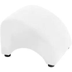 POLSTERHOCKER Kajsa Velourstoff creme