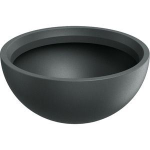 Ethick Übertopf Molio Bowl TMBO60, graphit, Ø 60 x 25 cm, aus Kunststoff, für innen und außen