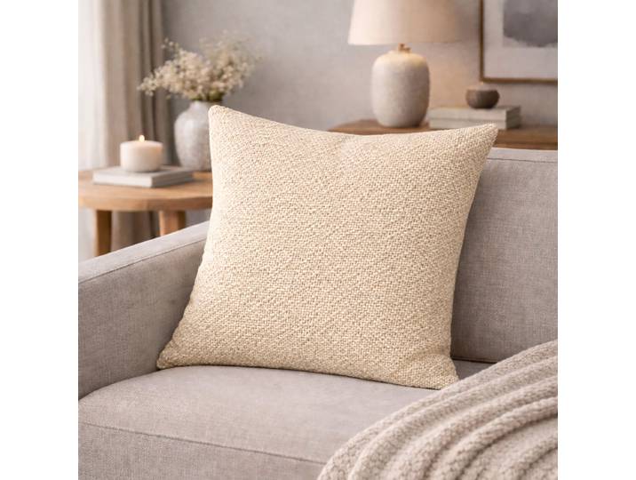 Housse de coussin Fjella Beige/Ecru 40 x 40cm Polyester