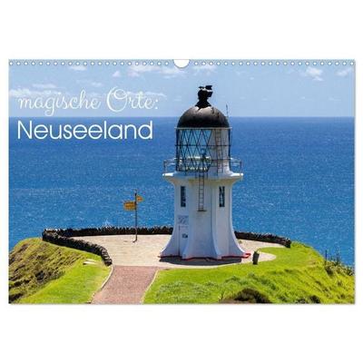 Magische Orte: Neuseeland (Wandkalender 2027 DIN A3 quer), CALVENDO Monatskalender