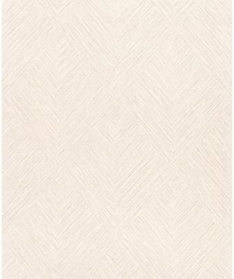 Chesapeake Hollis Beige Textured Diamond Wallpaper