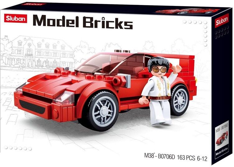 Model Bricks : Voiture de sport italienne 163 pcs - Sluban