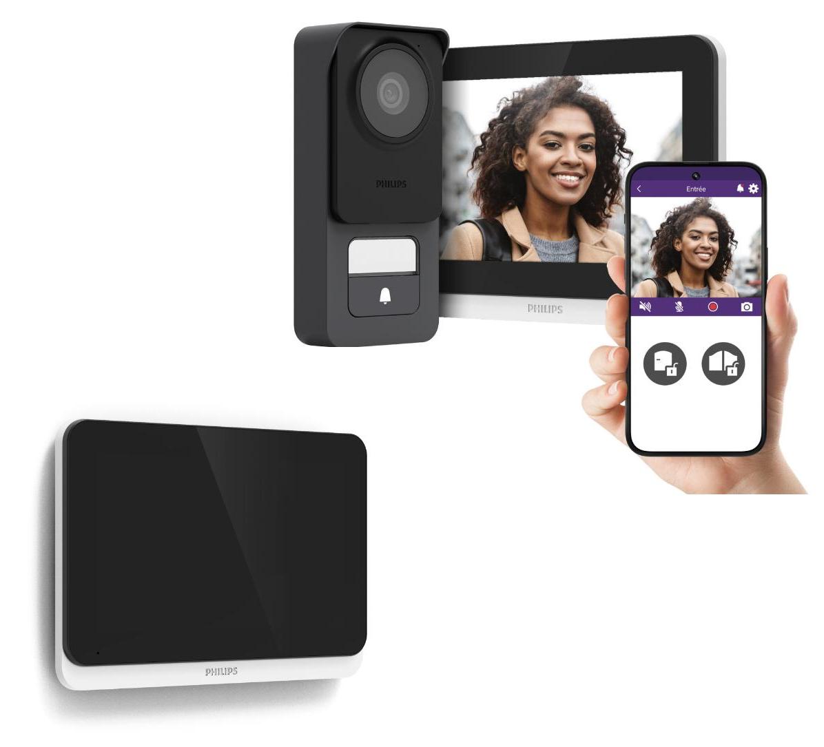 Gegensprechanlage Philips WelcomeEye Connect 3 + zusätzlicher Bildschirm
