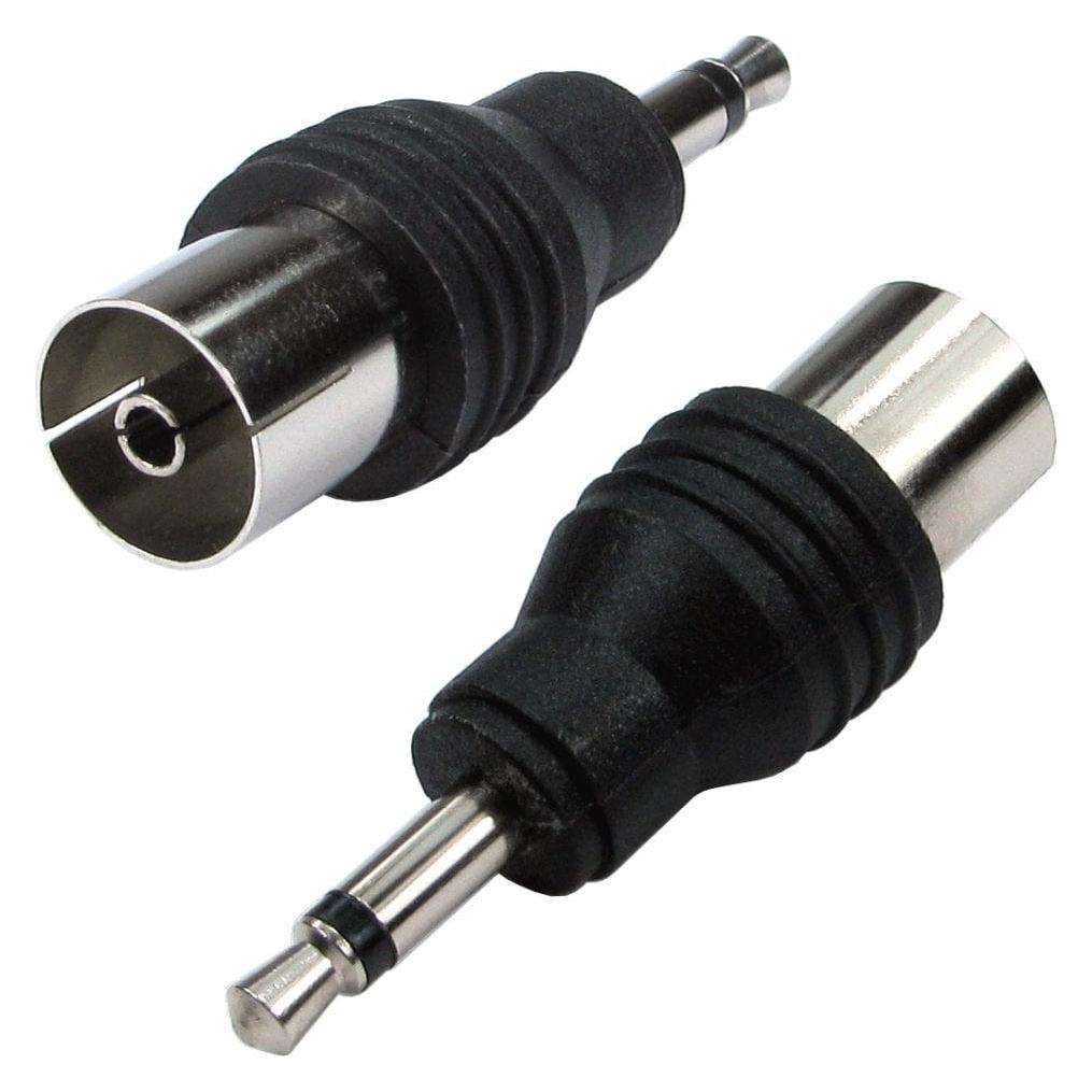 Cables Direct CDL 3.5mm Mono (M) to Coaxial (F) (3-35-COAXADAPT)