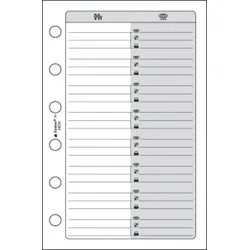 QUO VADIS Timer Adressen 32 Blatt 81x126mm
