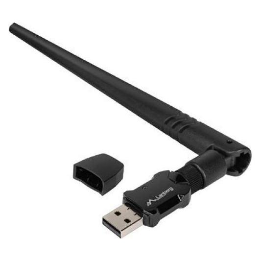 Lanberg USB Adapter Wireless Network Card NC-0900-WIE USB 2.0 Dual Band AX900 1X EXT Antenna (USB, USB 2.0) (NC-0900-WIE)