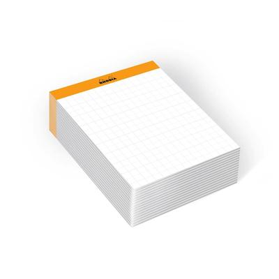 Rhodia Memoblock Rhodia N°11 (7,5 x 10,5 cm) kariert, 240 Blatt, einzeln eingeschweißt - Weiß 194043C