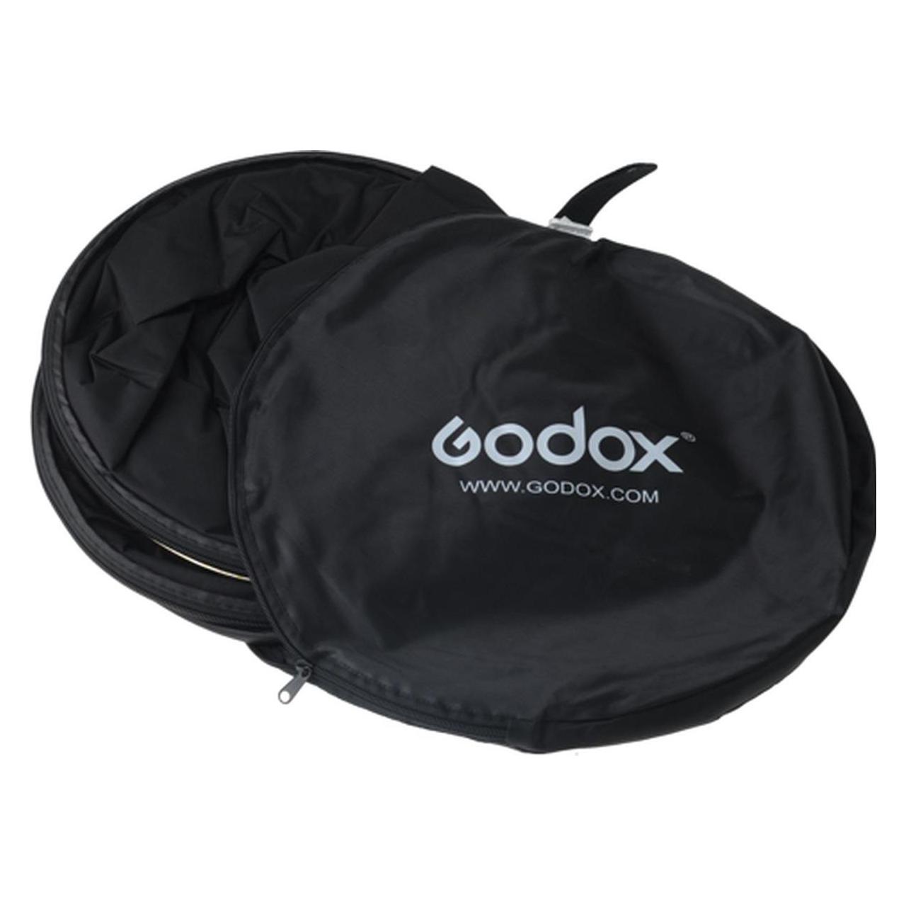 Godox 7 in 1 Reflexionsschirm Gold, Silber, Schwarz, WeiÃ, Transparent, Blau, Grün 80cm (Faltreflektor, Reflektor, 80 cm) (5601006)