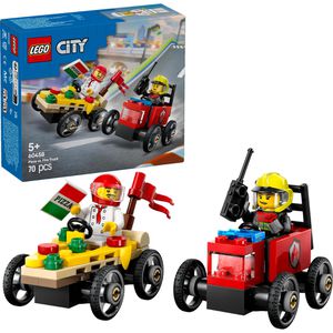 LEGO City 60458 Pizzalieferwagen vs. Löschauto, ab 5 Jahre, 70 Teile
