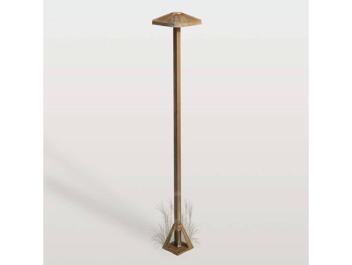LED tuinpadverlichting - tuinlamp Aura Frame, brons / oud-messing, Messing, Landelijk, LED buitenlamp