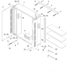 HSK Ersatzteile 3x Glasboden (Tiefe 125 mm), E97603-125-2 E97603-125-2