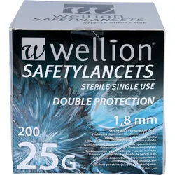 Wellion Safety Lancets 25G 200 ST