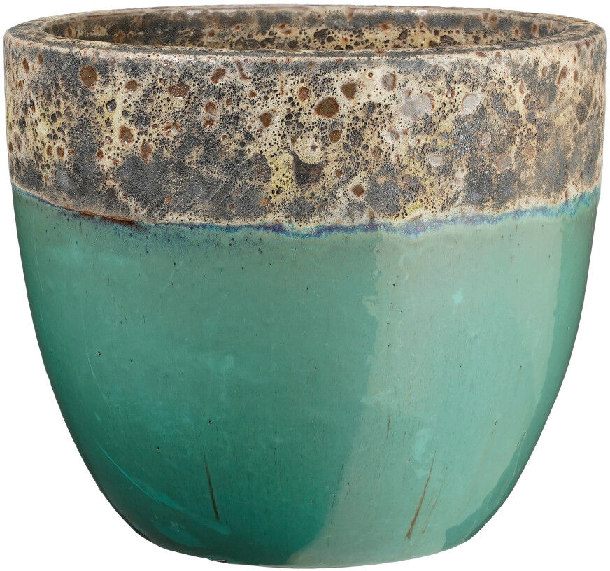 Mica Decorations Pflanztopf Picchu Ø 35 x 27 cm türkis