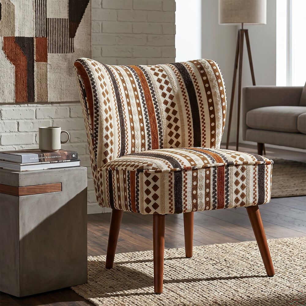 Mauro Ferretti Fauteuil ethnique multicolore 65x68x80 cm Multicolore 68x80x65cm