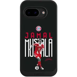 Nivocase Hülle für Google Pixel 9a Handyhülle NIVOcore Case Schwarz FC Bayern München Offizielles (Google Pixel 9a), Smartphone Hülle, Schwarz