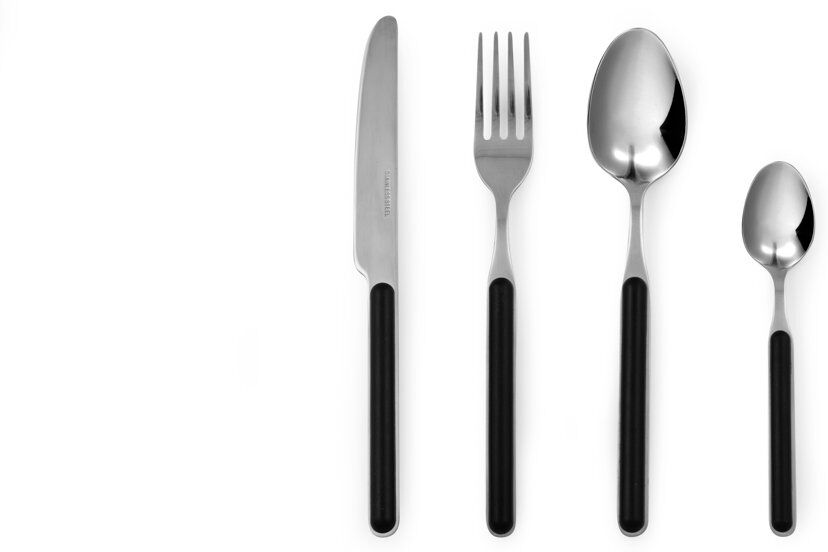 Excelsa Eclipse 24 Piece Cutlery Set Service for 6 Black 24