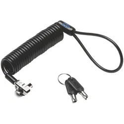Kensington N17 Portable Keyed Laptop Lock - Master Keyed, Notebook Security, Silber, Schwarz