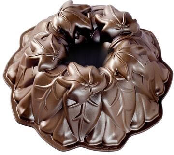 Nordic Ware Harvest Leaves Bundt Pan, Bronze