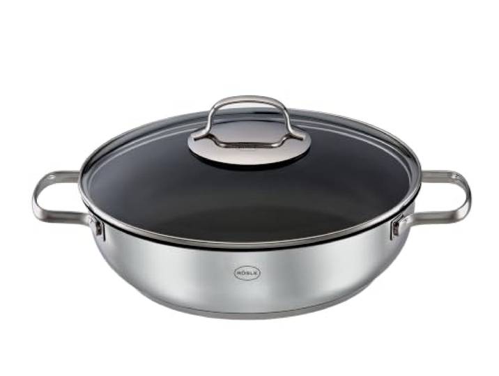 RÖSLE Servierpfanne PUREELEMENTS 28 cm, Edelstahl, Antihaftversiegelung