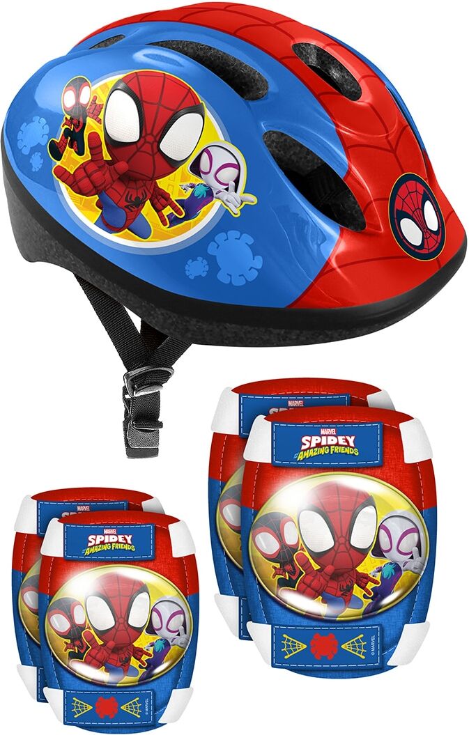 Stamp Casco con coderas y rodilleras Spidey .
