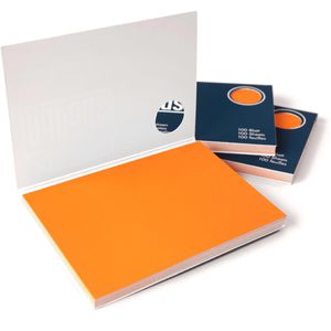 AdPads Haftnotizen 1004931586577, orange, 100 x 68mm, elektrostatisch klebend, 3x 100 Blatt