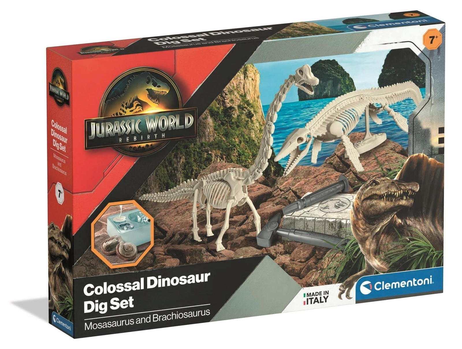 Clementoni Jurassic World Dig Kit Mosasaurus & Brachiosaurus