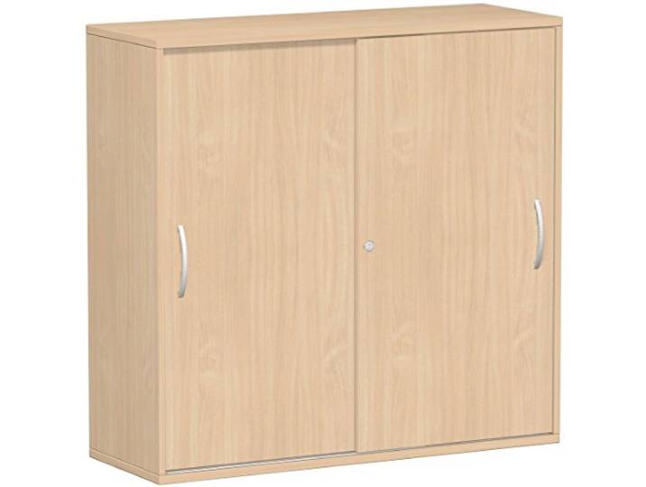 Gera Möbel Schranksystem Flex Schiebetürenschrank, Holzdekor, buche/buche, 120 x 42.5 x 118.2 cm