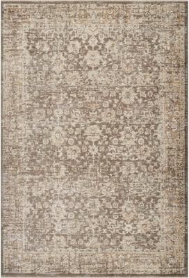 Abani Rugs EVE100A Evelyn Distressed Floral Beige Taupe Area Rug
