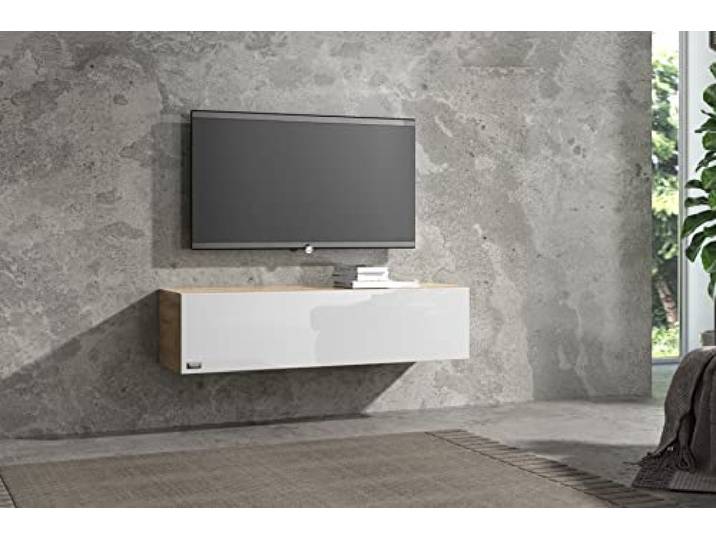 Wuun® TV Lowboard I 100cm-280cmI TV Board hängend Hängeschrank Wohnwand/Somero/Eiche