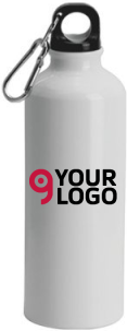 Borraccia ALLUMINIO 500ml colorata con moschettone leggera Personalizzate o neutre