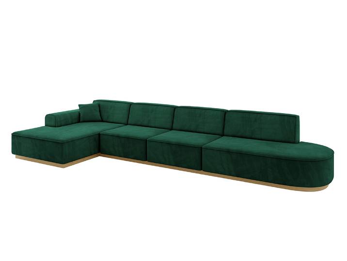 Ecksofa IREA-L3-v2 Grün - Dream Velvet 202.31