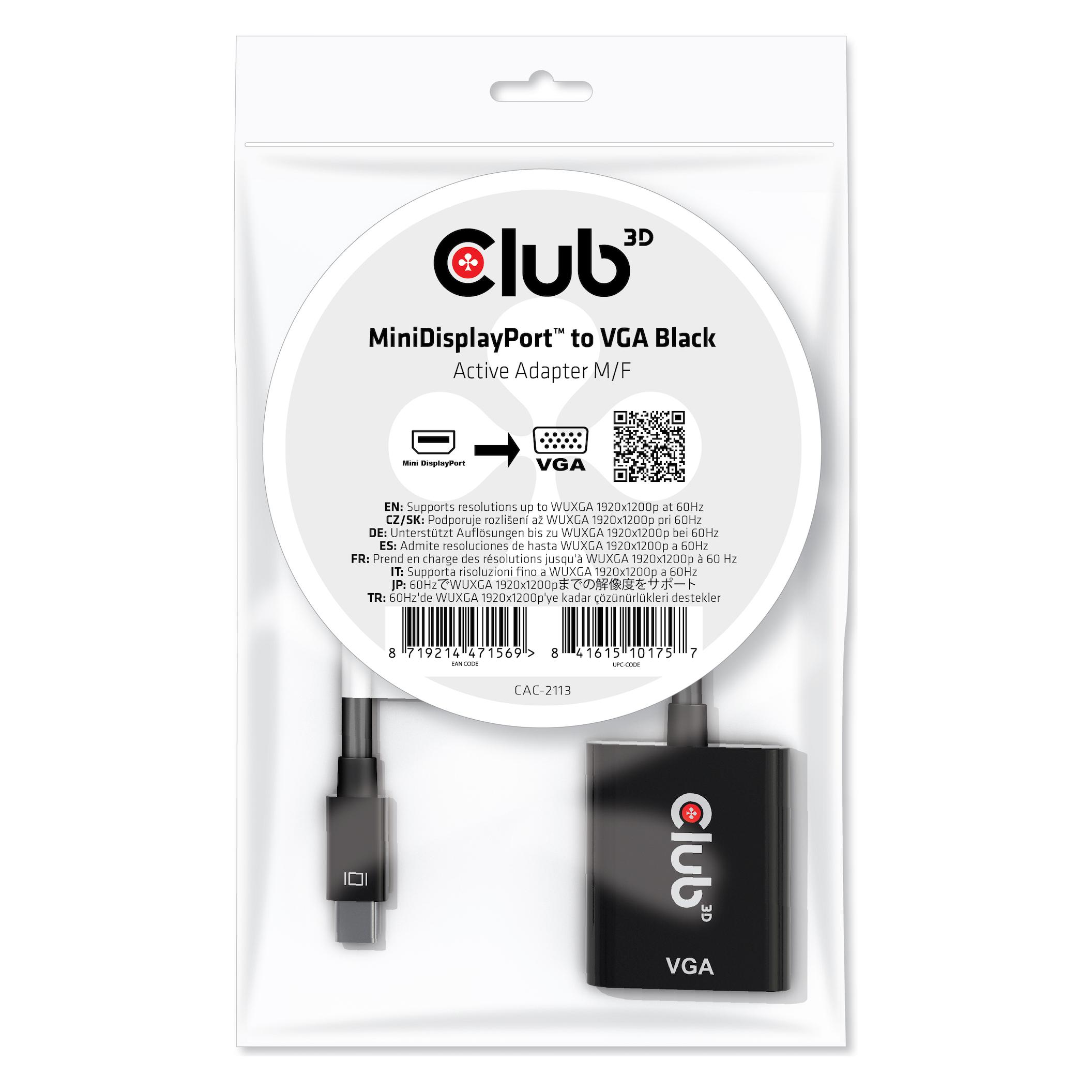 Club 3D Mini DisplayPort - VGA (VGA) (CAC-2113)