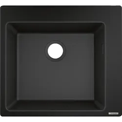 Einbauspüle Hansgrohe 450 S510-F450 Becken BxT: 450x400 mm graphitschwarz