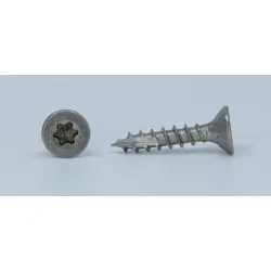 Spanplattenschrauben Senkkopf mit Schneidkerbe - Edelstahl A4 - 5,0X20 TX25