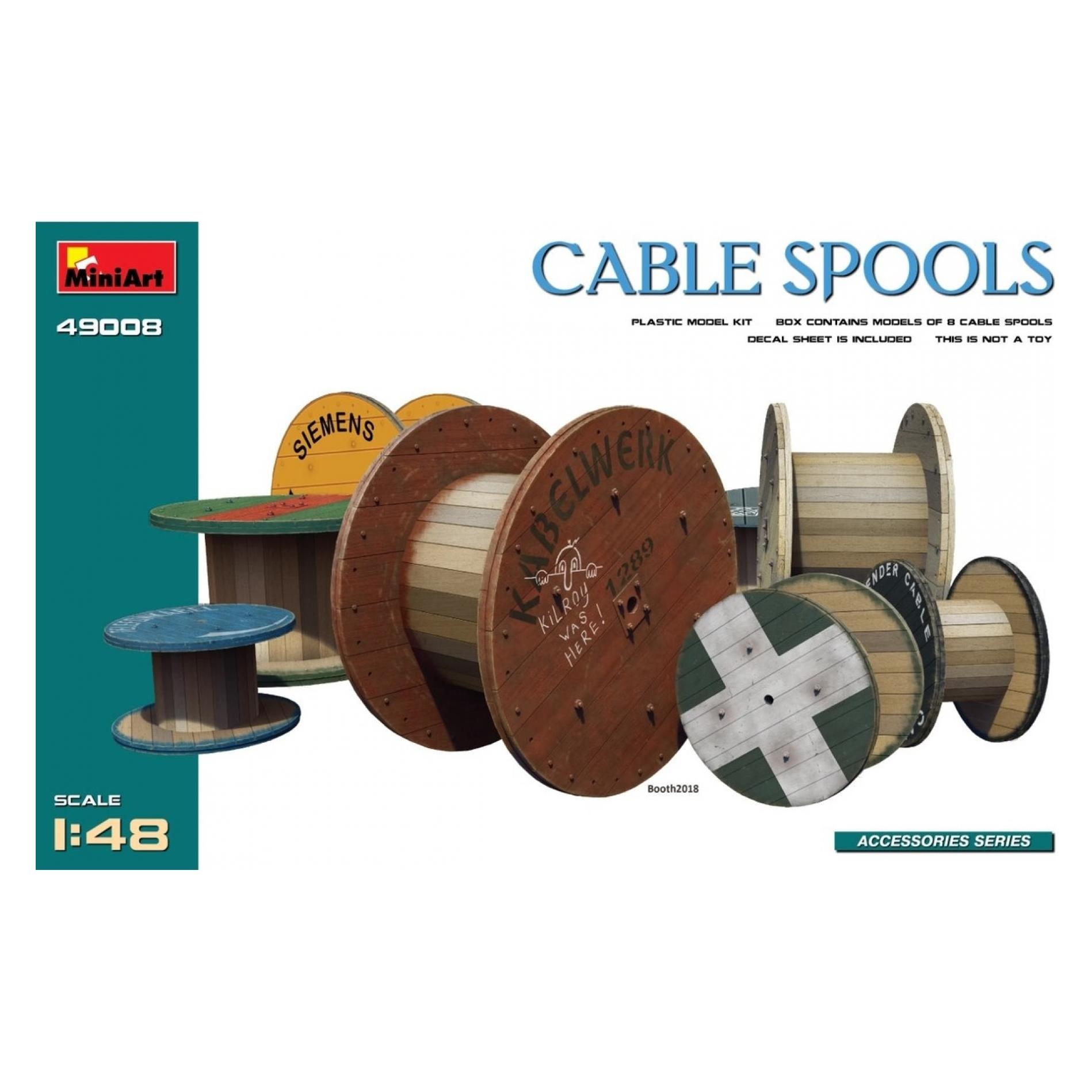 Other 1:48 Kabeltrommeln Holz (8) (550049008)