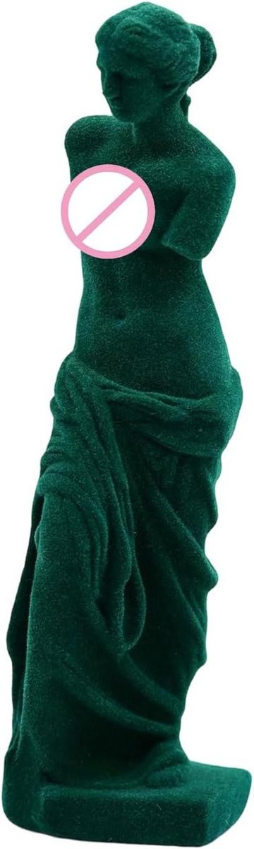 Aphrodite Beeldje Griekse sculptuur Groen Hoogte: 28 cm