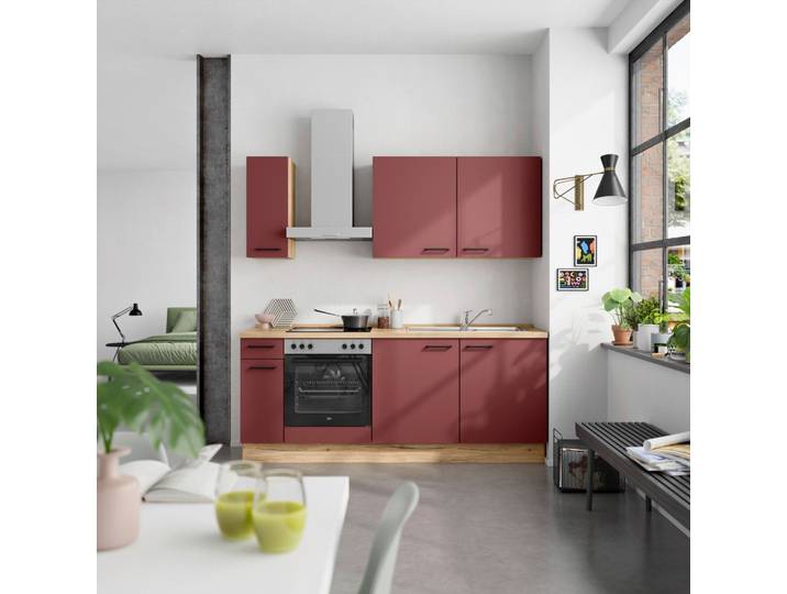 Küchenleerblock Easytouch Low o. Geräte Rot