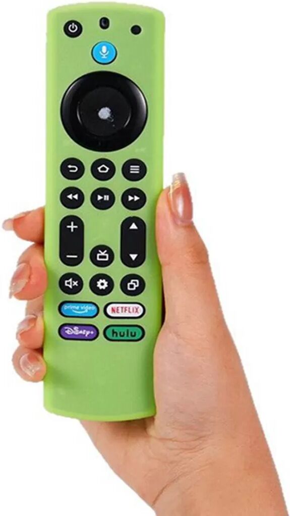 INF Housse de protection en silicone compatible avec la télécommande Toshiba 4ème génération Amazon Fire TV Vert