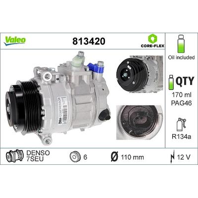 Valeo Kompressor, Klimaanlage [Hersteller-Nr. 813420] für Mercedes-Benz