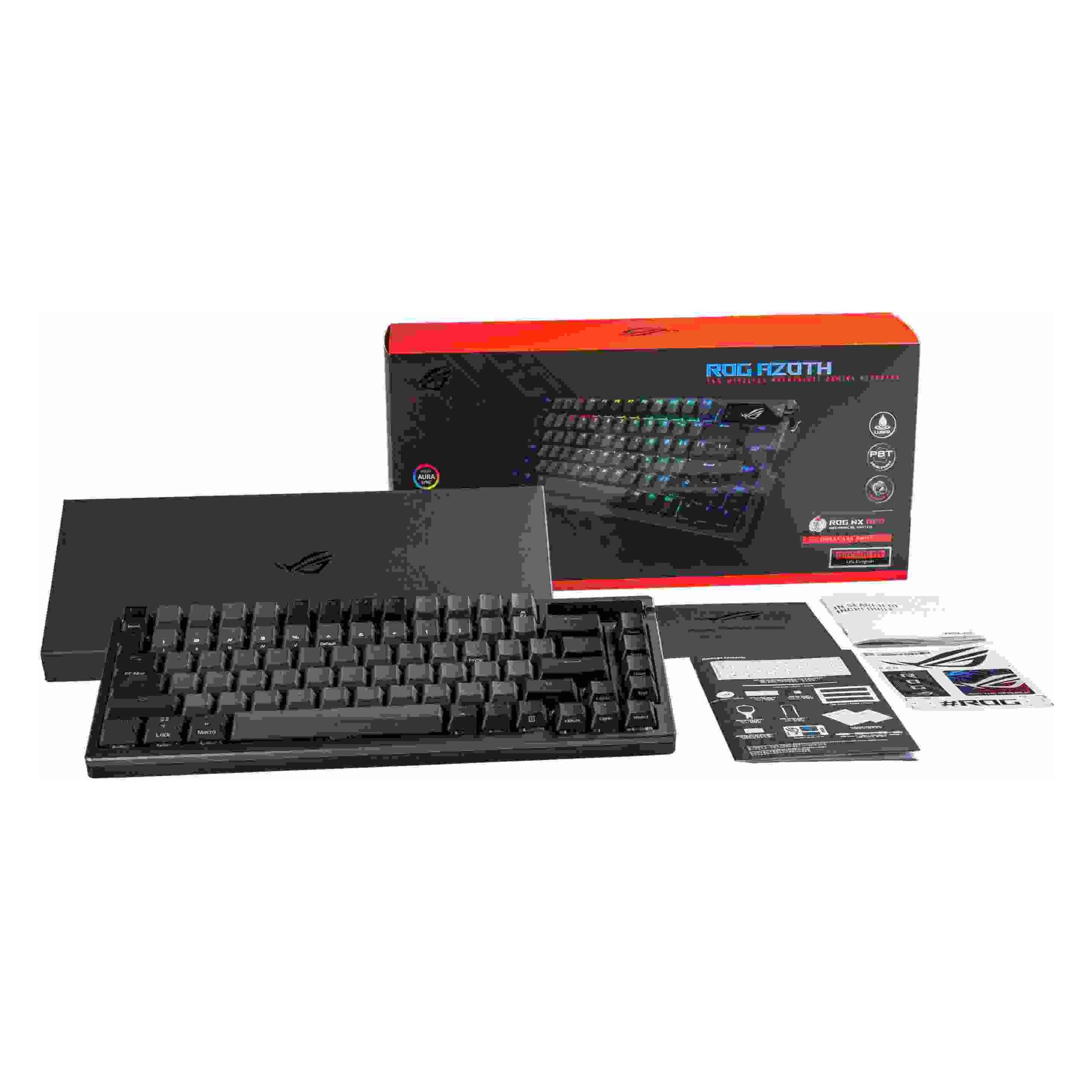 ASUS ROG Azoth (US, Kabelgebunden, Kabellos) (90MP0316-BKUA01)