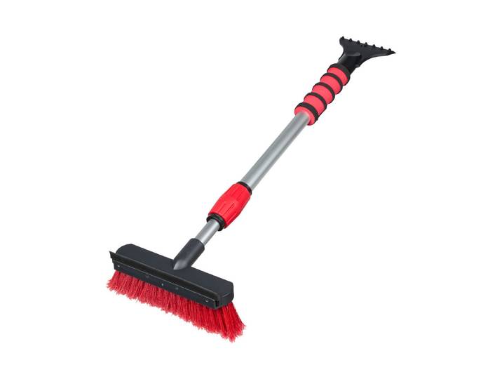 Nigrin SnowBroom Besen mit Drehkopf und Kratzer 85 cm
